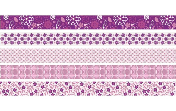 Heyda Washi Tape Blumen mini Pink