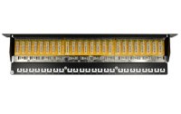 Delock Patchpanel 24 Port Cat.6 19" Rack Grau