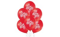 Belbal Luftballon I Love You Rot, Ø 30 cm, 50...