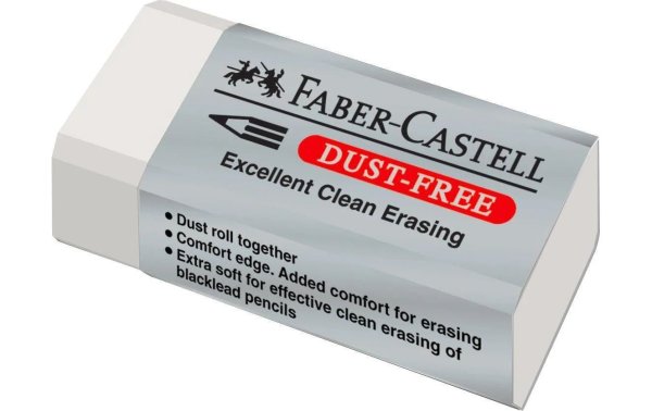 Faber-Castell Radiergummi Dust-Free Klein, Weiss