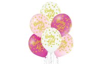 Belbal Luftballon Baby Girl Dots Rosa/Weiss, Ø 30...
