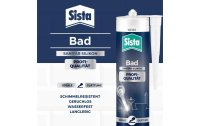 Sista Dichtmasse Bad Profi-Qualität Silikon Silbergrau, 280 ml