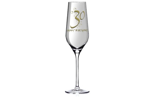 Wate Sektglas Aurelie Happy Birthday 30, 250 ml, Transparent