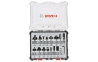 Bosch Professional Fräserset 6 mm-Schaft, 15-teilig