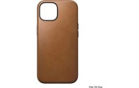 Nomad Back Cover Modern Leather iPhone 15 Rostbraun