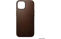 Nomad Back Cover Modern Leather iPhone 15 Braun