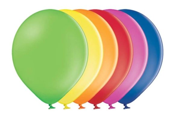 Belbal Luftballon Pastell Mehrfarbig, Ø 30 cm, 50 Stück