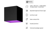 hombli Gartenleuchte Smart Wall Light 2 x 3W, RGB+CCT, Schwarz