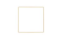 Rico Design Metallquadrat 20 cm Gold 1 Stück