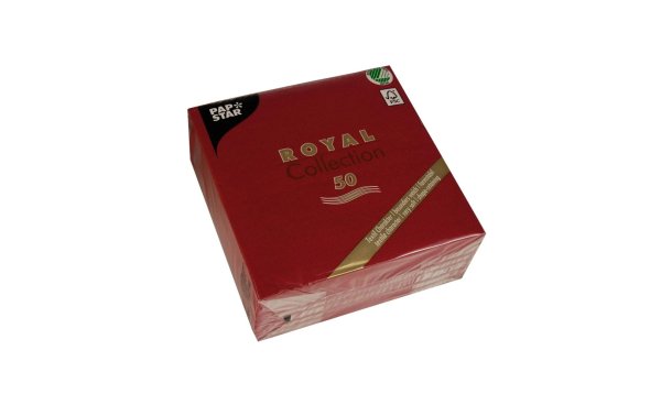 Papstar Papierservietten Royal Collection 50 Stück, Rot