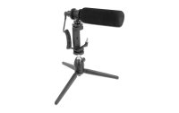 Delock Mikrofon Vlog Shotgun Set für Smartphones und DSLR Kameras