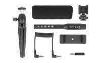 Delock Mikrofon Vlog Shotgun Set für Smartphones und DSLR Kameras