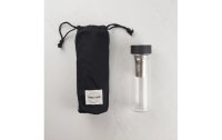 Yummii Yummii Thermosflasche mit Teekanne 400 ml, Schwarz/Transparent