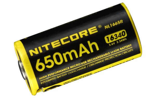 Nitecore Akku NL1665R 16340 650 mAh