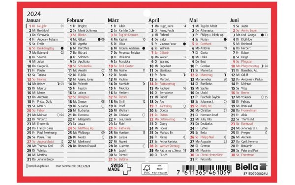 Biella Tafelkalender 2024, A6