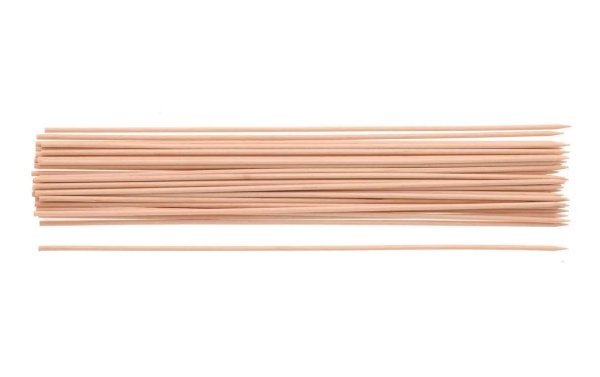 Glorex Holzartikel Ø 2.5 mm Holzspiesse, 50 Stück