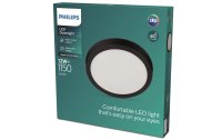 Philips LED Einbauspot SlimSurface DL252, 12W, 2700K, rund, schwarz