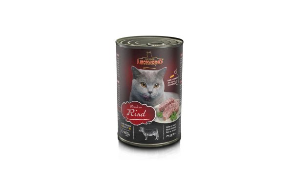 Leonardo Cat Food Nassfutter Reich an Rind, 400 g