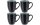 Bitz Kaffeetasse 300 ml, 4 Stück, Dunkelblau/Hellblau
