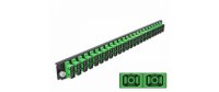 Delock Verteilerplatte Frontblende 24 Port SC Duplex OS2 SM grün