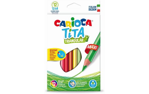 Carioca Farbstifte Tita 12 Stück, Mehrfarbig