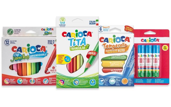 Carioca Farbstifte Back to School 33 Stück, Mehrfarbig
