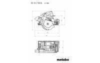 Metabo Akku-Handkreissäge KS 18 LTX 66 BL Solo