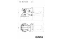Metabo Akku-Exzenterschleifer SXA 18 LTX 125 BL Solo