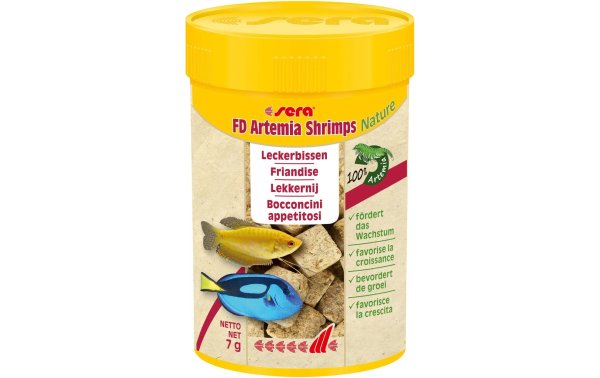 sera Leckerbissen FD Artemia Shrimps Nature, 100 ml, 7g