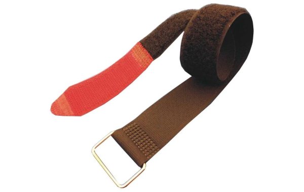 FASTECH Fast-Vstrap 25 x 195 mm Metall-Öse, Rot/Schwarz