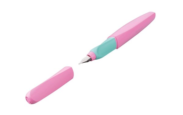 Pelikan Füllfederhalter Twist Medium (M), Mint/Rosa