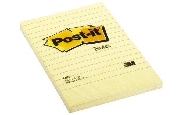 Post-it Notizzettel Post-it Grossformat 15.2 cm x 10.2 cm, Gelb