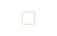 Rico Design Metallquadrat 10 cm Gold 1 Stück