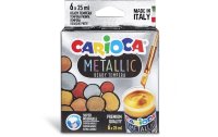 Carioca Temperafarben Metallic 6 Stück, Mehrfarbig