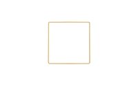 Rico Design Metallquadrat 15 cm Gold 1 Stück