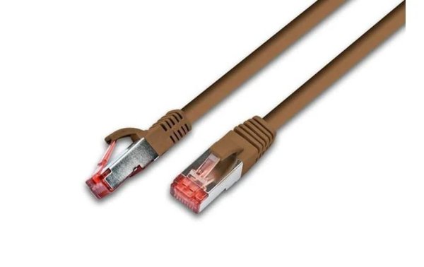 Wirewin Patchkabel  Cat 6, S/FTP, 7 m, Braun