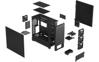 Fractal Design PC-Gehäuse Pop XL Silent Solid Schwarz