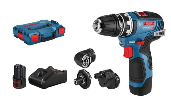 Bosch Professional Akku-Bohrschrauber GSR 12 V-35 FC Kit inkl. Zubehör-Set