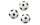 HobbyFun Mini-Utensilien Fussball 3 Stück