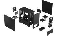 Fractal Design PC-Gehäuse Pop Mini Silent Solid Schwarz