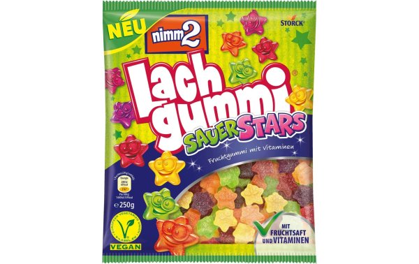 Storck Nimm2 Lachgummi Sauer Stars 250 g