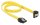 Delock SATA3-Kabel gelb, unten gewinkelt, 30 cm