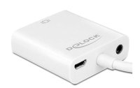 Delock Adapterkabel Micro-HDMI – VGA mit Audio, Weiss
