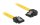 Delock SATA3-Kabel gelb, links gewinkelt, 30 cm