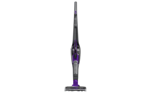 BLACK+DECKER Akku-Hand- und Stielsauger SmartTech PET 2in1 Grau/Violett