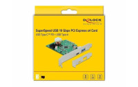 Delock PCI-Express-Karte 89001 2x USB 3.2, 10Gbs, LP