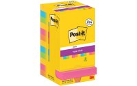 Post-it Notizzettel Super Sticky 76 x 76 mm, Carnival, 12...