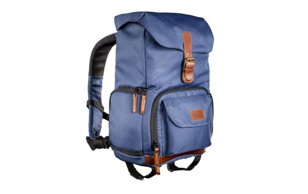 Mantona Fotorucksack Luis Retro Junior Blau