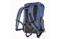 Mantona Fotorucksack Luis Retro Junior Blau