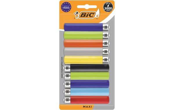 BIC Reibradfeuerzeug J26 Maxi, 10er Pack
